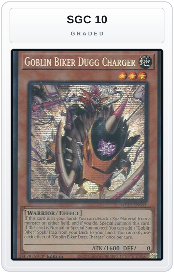 Graded - Goblin Biker Dugg Charger — SGC 10 graded overlay