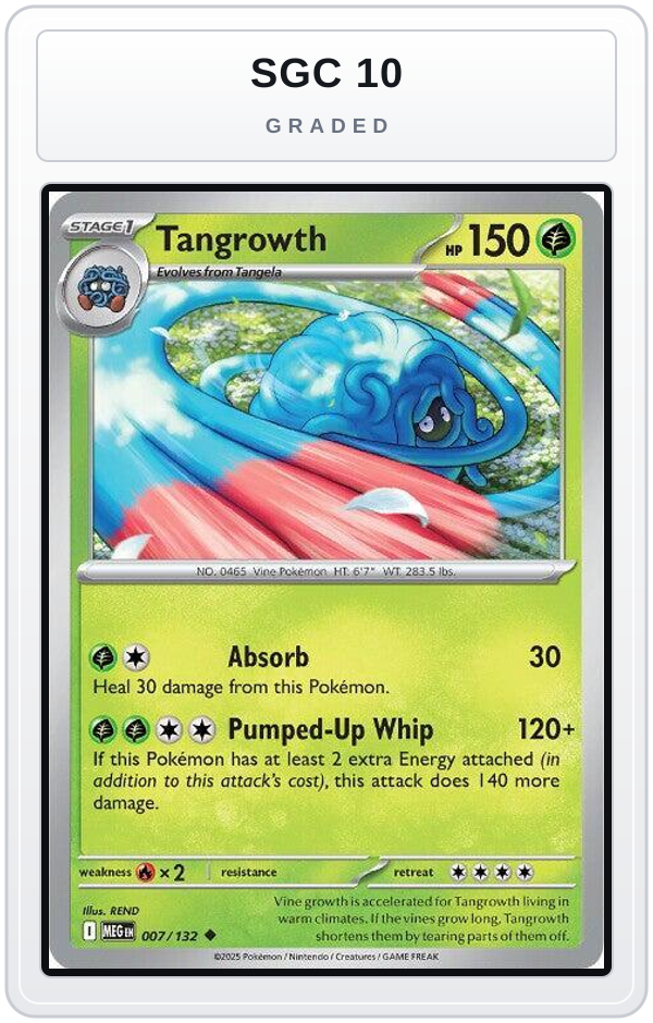 Graded - Tangrowth — SGC 10 graded overlay