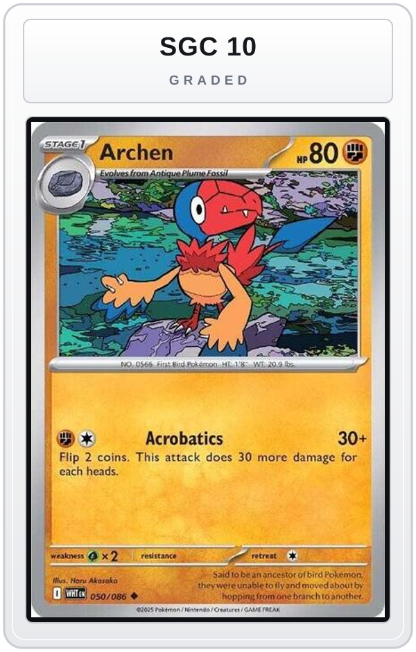 Graded - Archen — SGC 10 graded overlay
