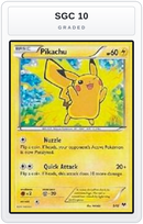 Graded - Pikachu - 5/12 — SGC 10 graded overlay