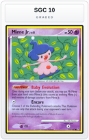 Graded - Mime Jr. — SGC 10 graded overlay