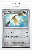 Graded - Aegislash — SGC 10 graded overlay