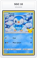 Graded - Piplup - 20/25 — SGC 10 graded overlay