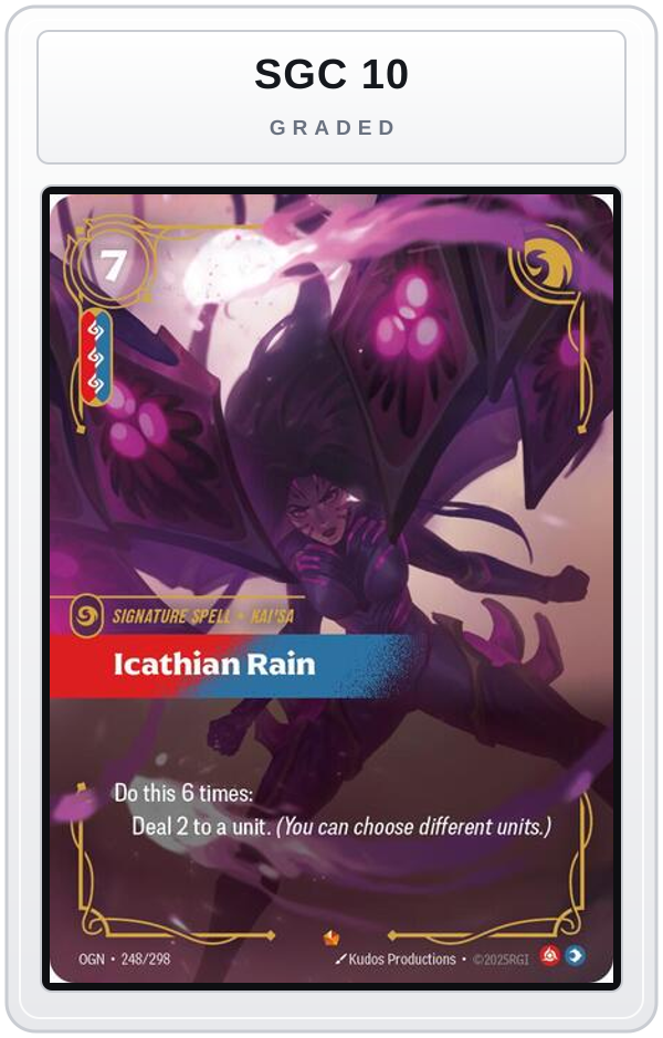 Graded - Icathian Rain — SGC 10 graded overlay