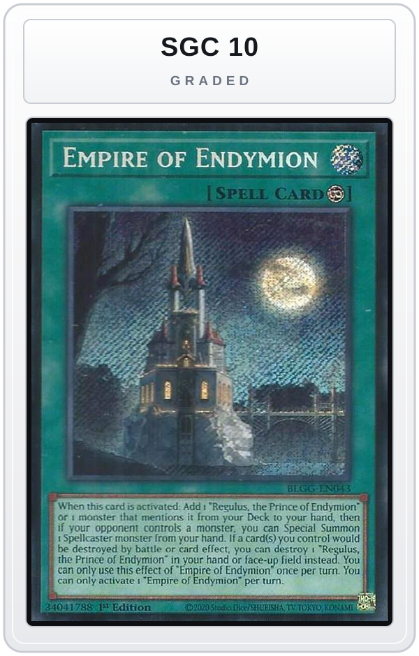 Graded - Empire of Endymion — SGC 10 graded overlay