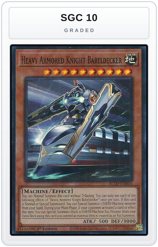 Graded - Heavy Armored Knight Babeldecker — SGC 10 graded overlay