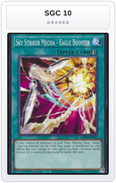 Graded - Sky Striker Mecha - Eagle Booster — SGC 10 graded overlay