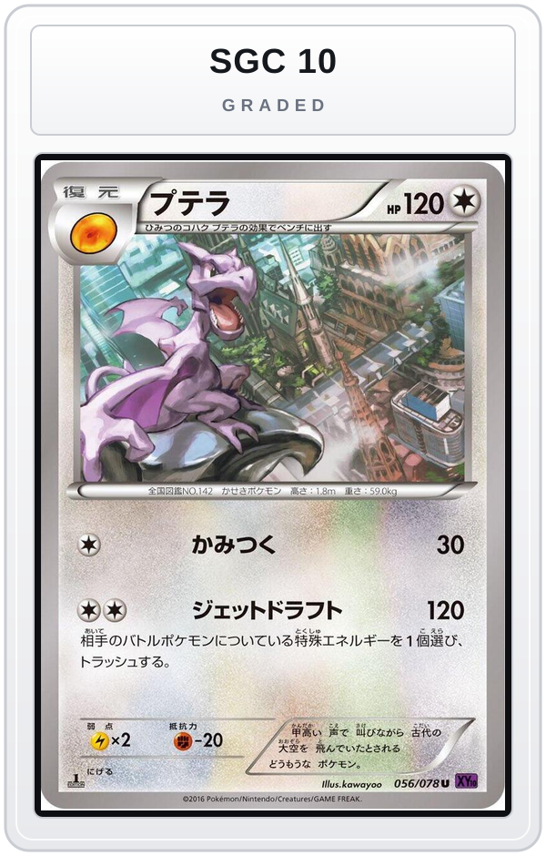 Graded - Aerodactyl — SGC 10 graded overlay