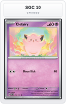 Graded - Clefairy — SGC 10 graded overlay