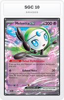 Graded - Meloetta ex — SGC 10 graded overlay
