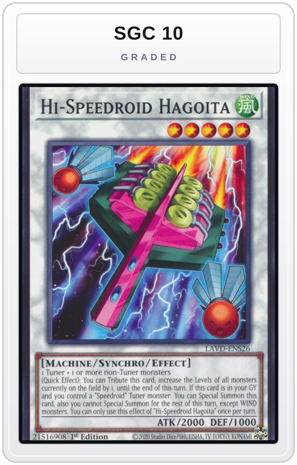 Graded - Hi-Speedroid Hagoita — SGC 10 graded overlay