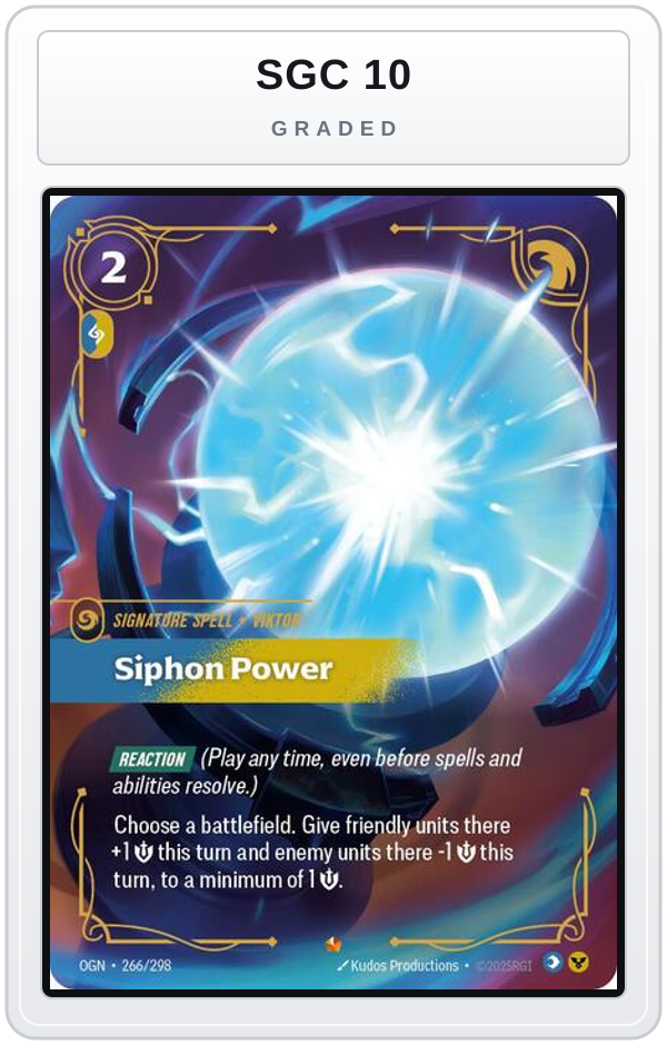 Graded - Siphon Power — SGC 10 graded overlay