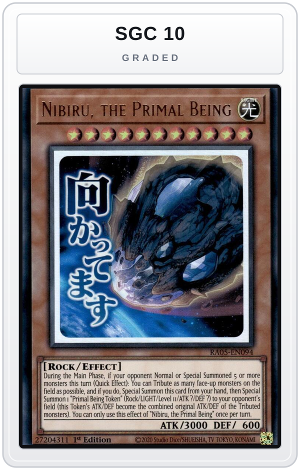 Graded - Nibiru, the Primal Being — SGC 10 graded overlay