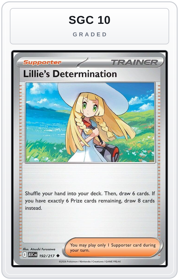 Graded - Lillie's Determination — SGC 10 graded overlay