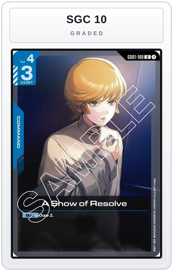 Graded - A Show of Resolve — SGC 10 graded overlay