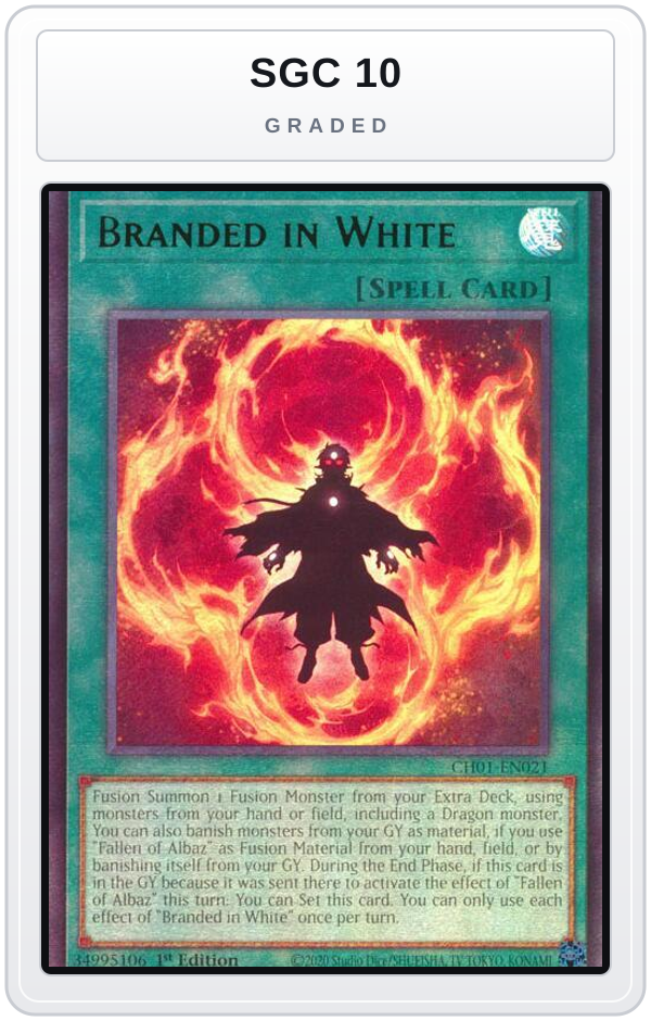 Graded - Branded in White — SGC 10 graded overlay