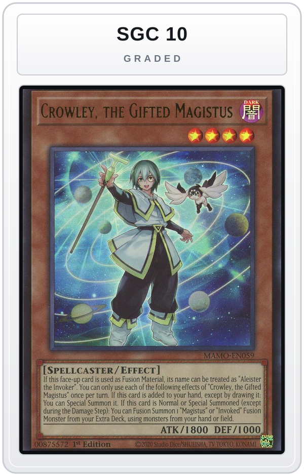 Graded - Crowley, the Gifted Magistus — SGC 10 graded overlay