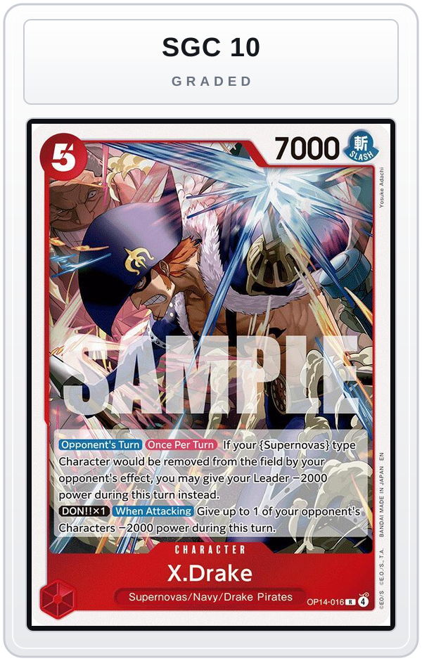 Graded - X.Drake — SGC 10 graded overlay