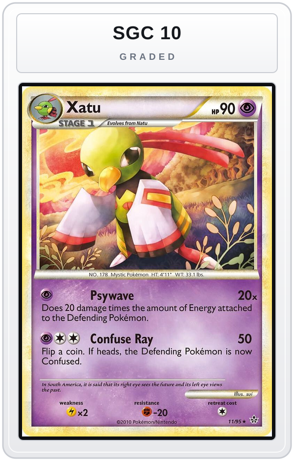 Graded - Xatu — SGC 10 graded overlay