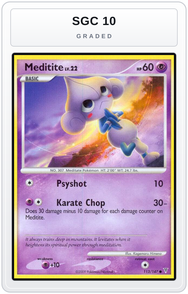 Graded - Meditite — SGC 10 graded overlay