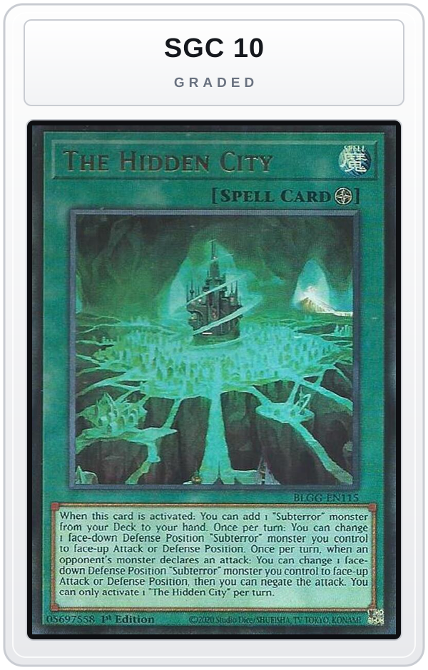 Graded - The Hidden City — SGC 10 graded overlay