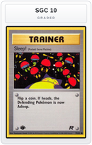 Graded - Sleep! (Rocket's Secret Machine) — SGC 10 graded overlay