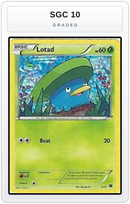 Graded - Lotad - 2/12 — SGC 10 graded overlay