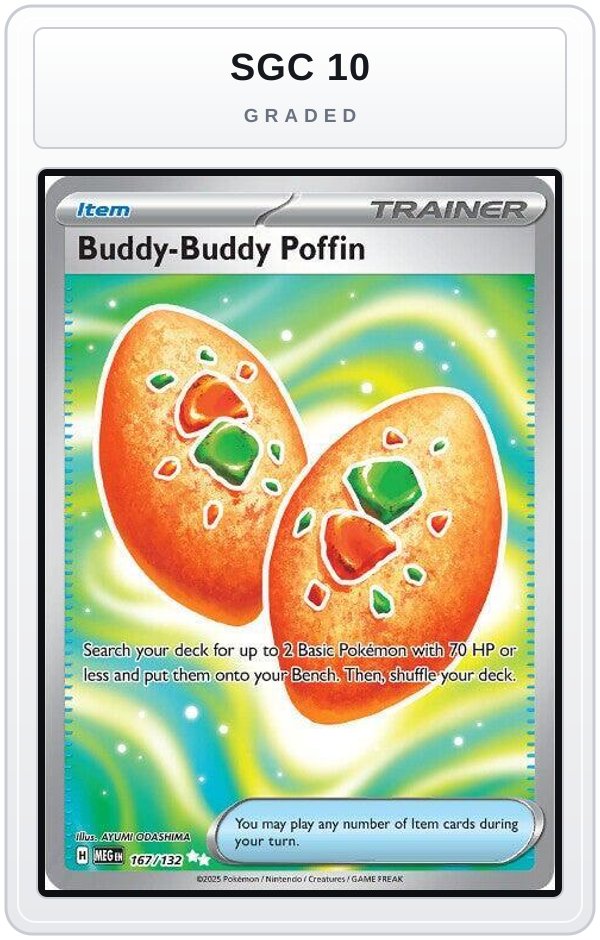 Graded - Buddy-Buddy Poffin — SGC 10 graded overlay