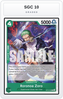 Graded - Roronoa Zoro (036) — SGC 10 graded overlay