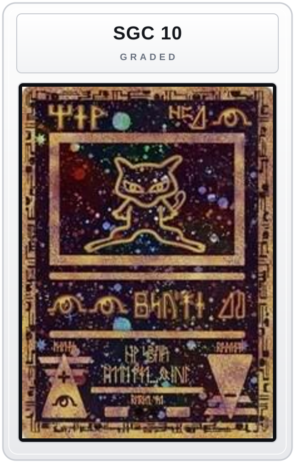 Graded - Ancient Mew — SGC 10 graded overlay