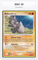 Graded - Relicanth — SGC 10 graded overlay