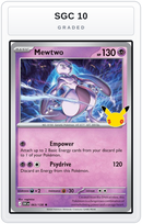 Graded - Mewtwo — SGC 10 graded overlay