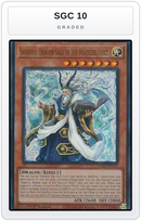 Graded - Sauravis, Dragon Sage of the Voiceless Voice — SGC 10 graded overlay