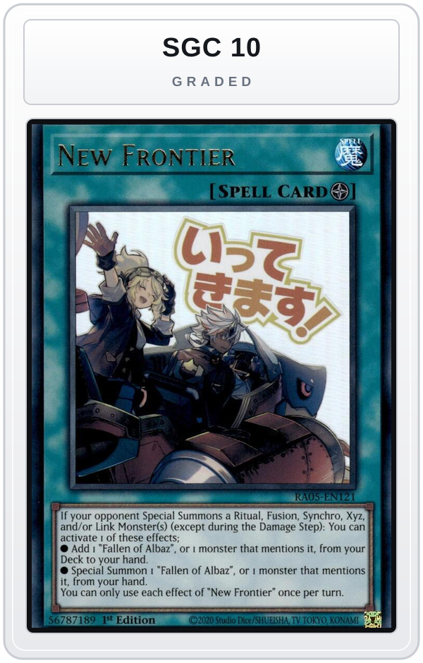 Graded - New Frontier — SGC 10 graded overlay