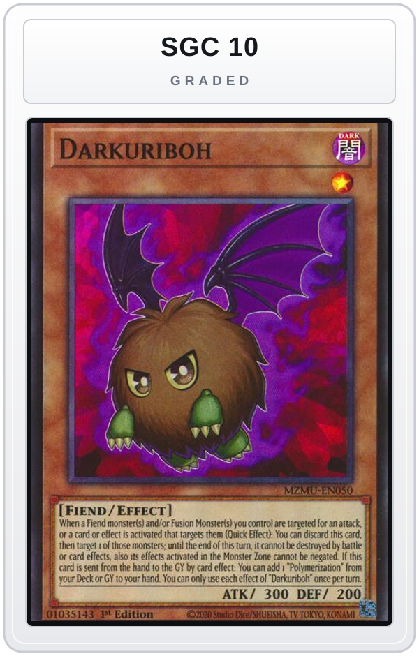 Graded - Darkuriboh — SGC 10 graded overlay
