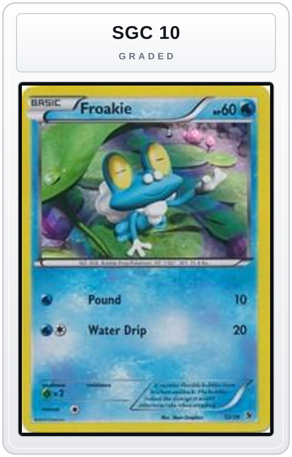 Graded - Froakie — SGC 10 graded overlay
