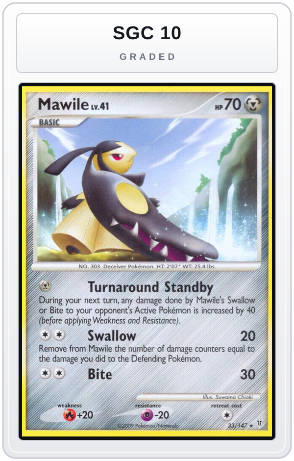 Graded - Mawile — SGC 10 graded overlay