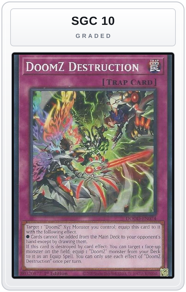 Graded - DoomZ Destruction — SGC 10 graded overlay