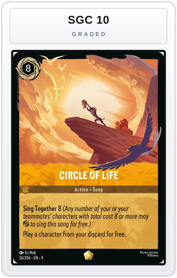 Graded - Circle of Life — SGC 10 graded overlay