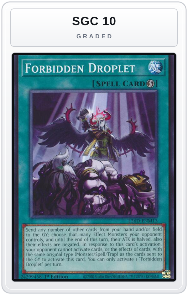 Graded - Forbidden Droplet — SGC 10 graded overlay