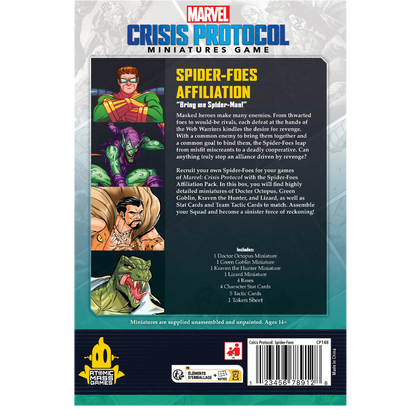 Marvel: Crisis Protocol: Spider-Foes - Affiliation Pack