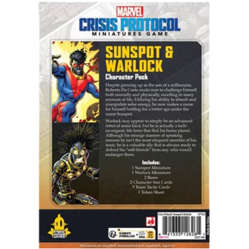 Marvel: Crisis Protocol: Sunspot & Warlock - Character Pack