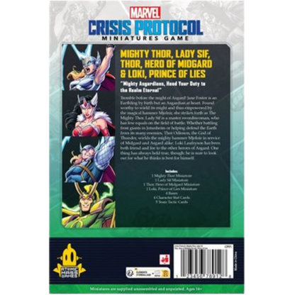 Marvel: Crisis Protocol: Mighty Thor, Lady Sif, Thor, Loki - Character Pack
