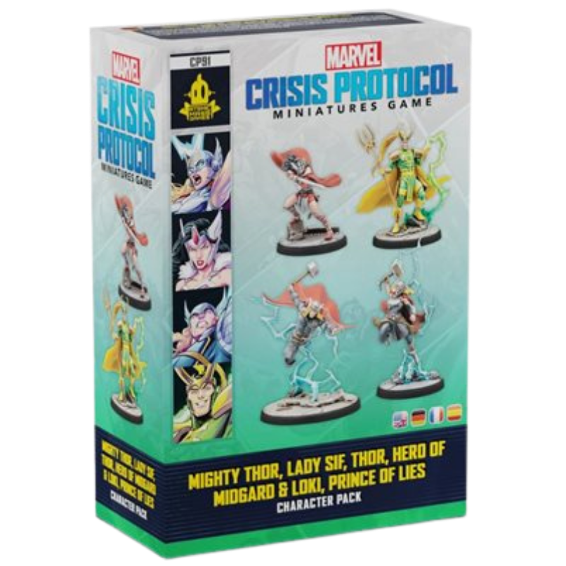Marvel: Crisis Protocol: Mighty Thor, Lady Sif, Thor, Loki - Character Pack