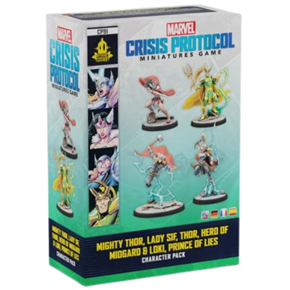 Marvel: Crisis Protocol: Mighty Thor, Lady Sif, Thor, Loki - Character Pack