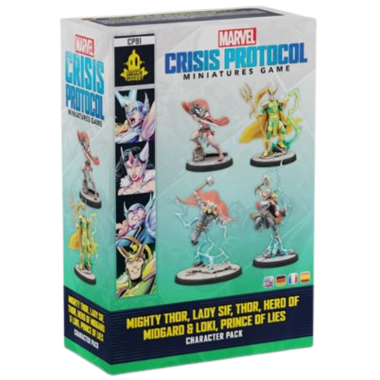 Marvel: Crisis Protocol: Mighty Thor, Lady Sif, Thor, Loki - Character Pack
