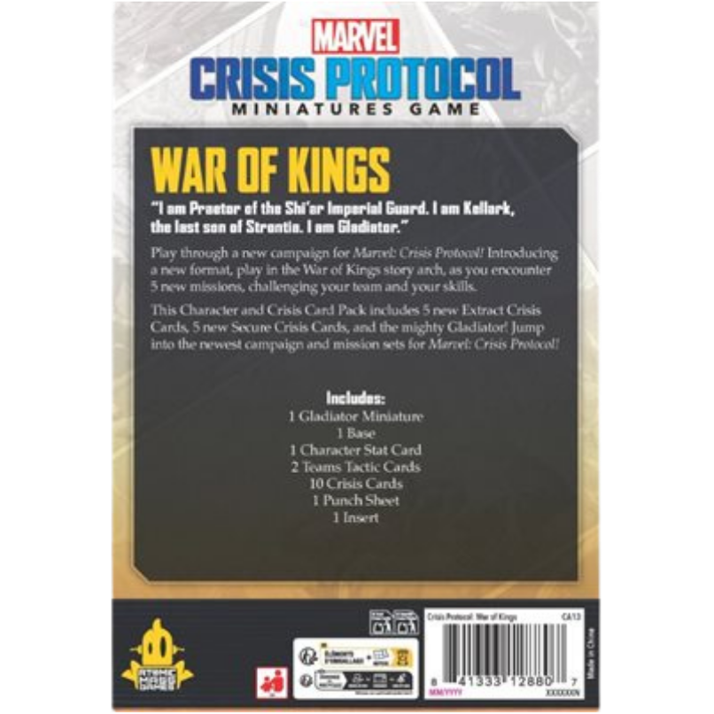 Marvel: Crisis Protocol: War of Kings - Character and Crisis Card Pack
