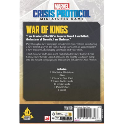 Marvel: Crisis Protocol: War of Kings - Character and Crisis Card Pack